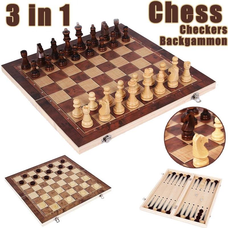 Board Game Vantage - Tablero de ajedrez 3 en 1,
