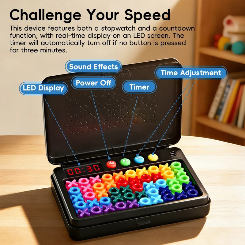 Board Game With Questions - KNYYSECQ Smart XO Puzzle, Juego de
