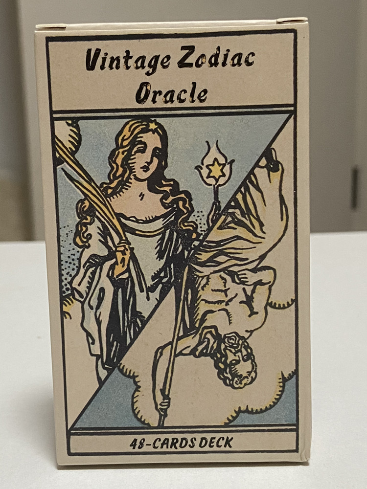 Board Game Vantage - Tarjetas oráculo del zodiaco vintage 48