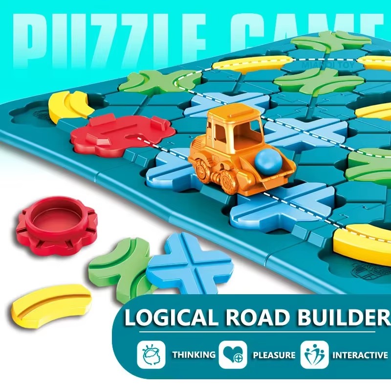 Board Game Idea - Laberinto de carretera Montessori, juego de