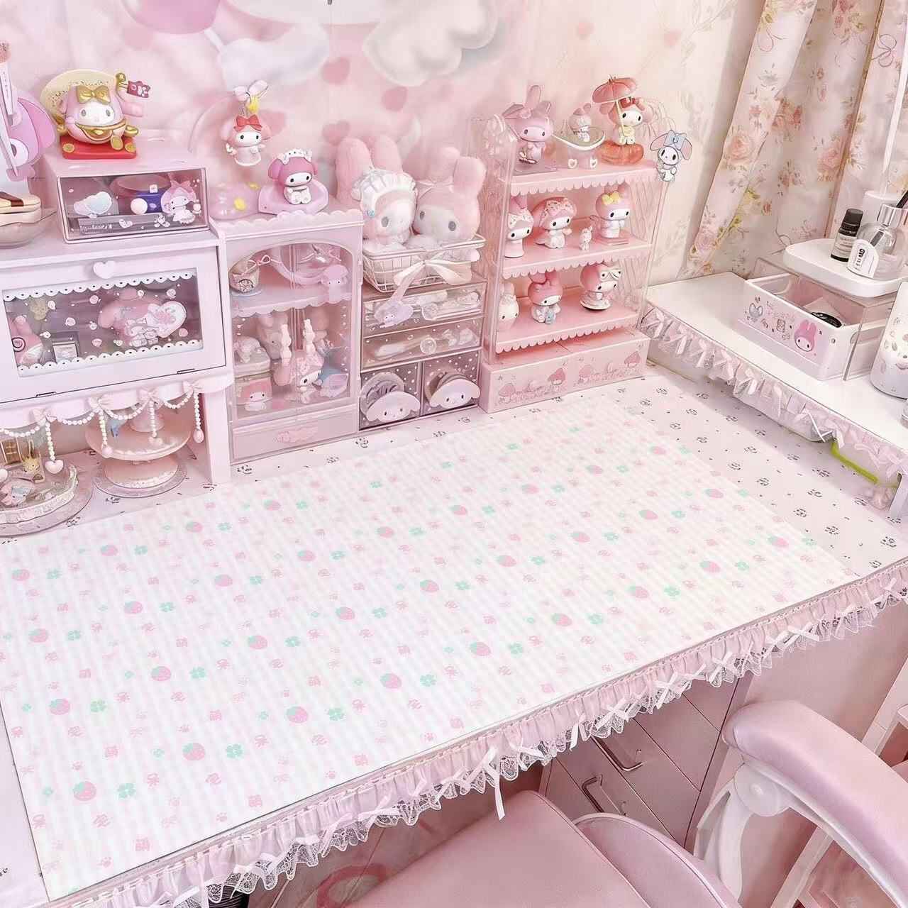 Board Game Vantage - Alfombrilla de ratón de cuero rosa