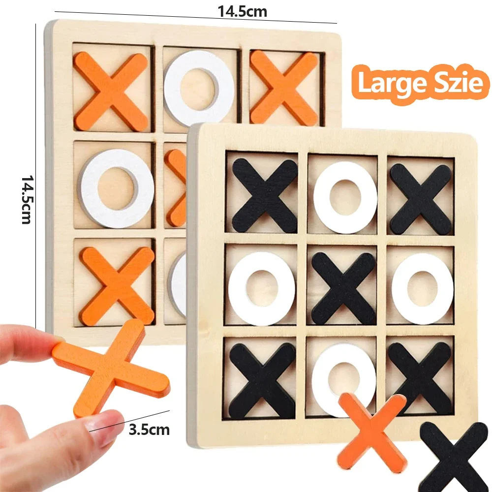 Juego de madera XO Tic Tac Toe - Board Game With Questions reseña y precio
