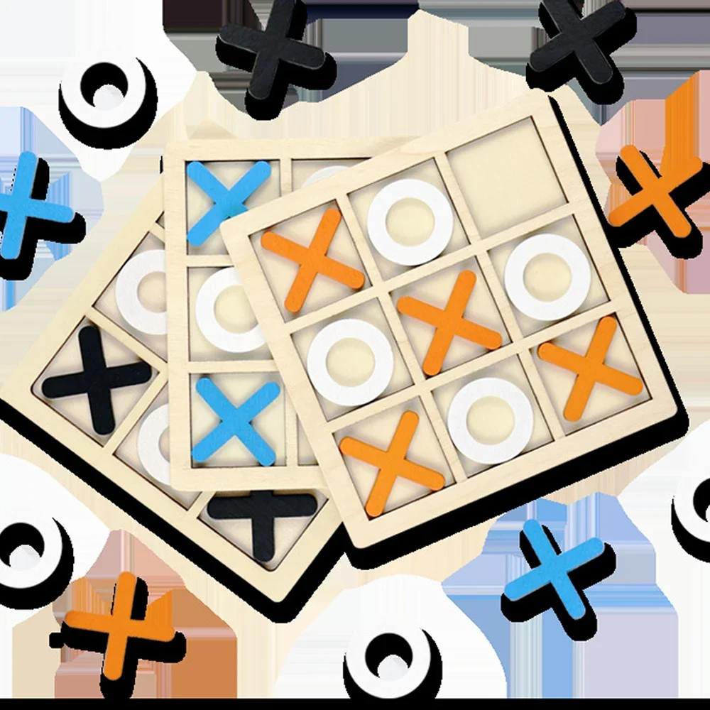 Juego de madera XO Tic Tac Toe - Board Game With Questions reseña y precio