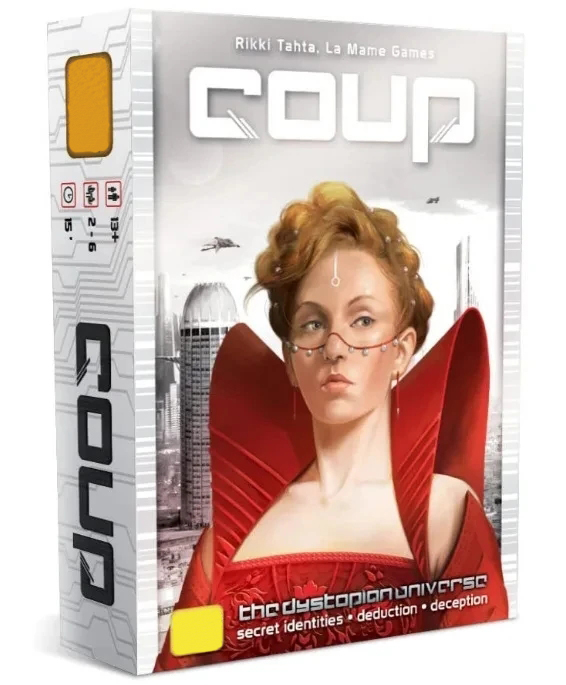 Nuevas tablas y cartas de Coup - Board Game Bang reseña y precio