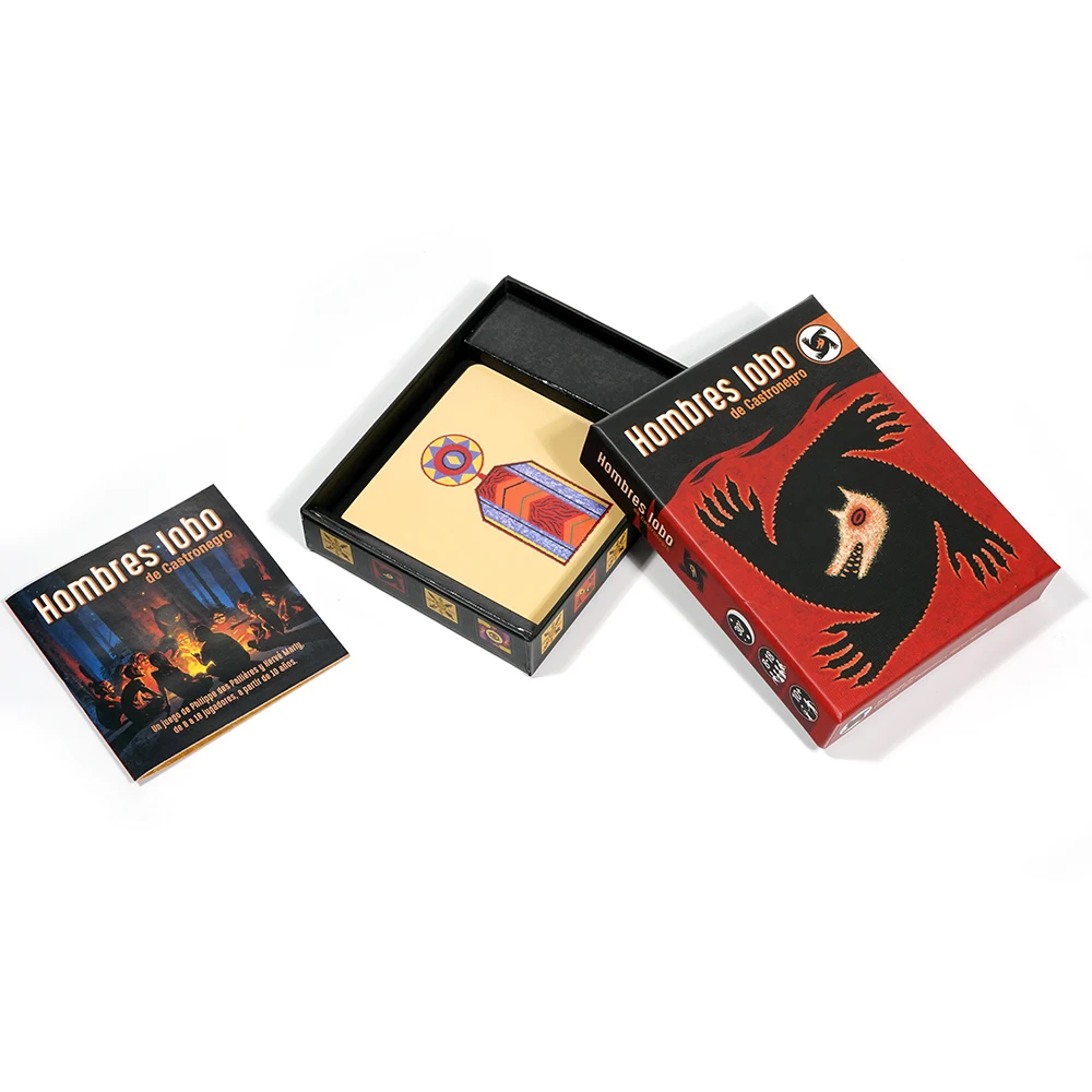 Cartas de hombre lobo, juego d - Board Game Werewolf reseña y precio