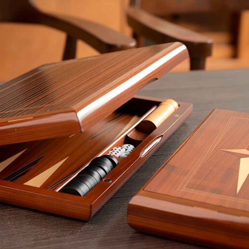Juego de Backgammon de Madera  - Board Game Vantage reseña y precio