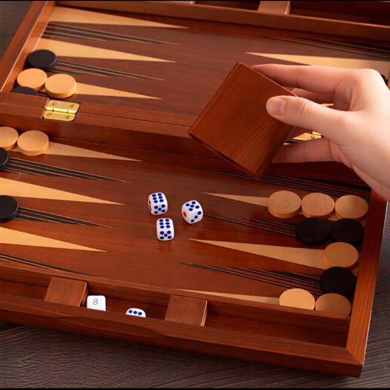 Juego de Backgammon de Madera  - Board Game Vantage reseña y precio