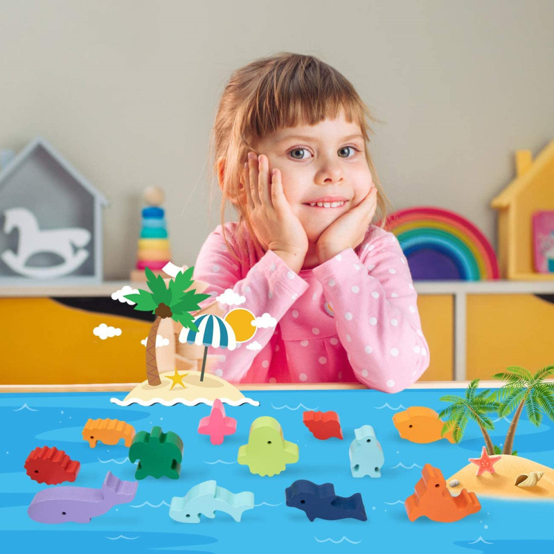 Nuevos niños Montessori bloque - Board Game Nature reseña y precio