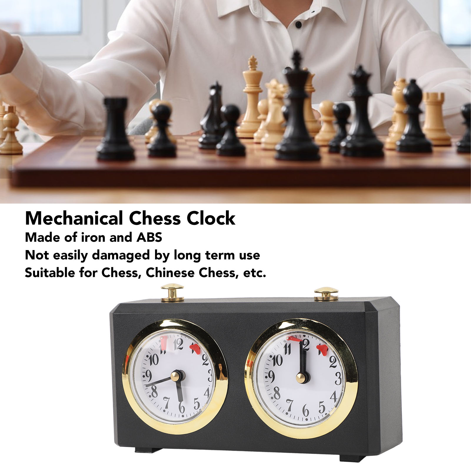 Reloj de ajedrez analógico que - Board Game Vantage reseña y precio