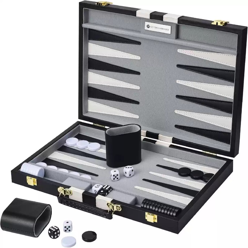 Caja de ajedrez de cuero PU de - Game Storage Box reseña y precio