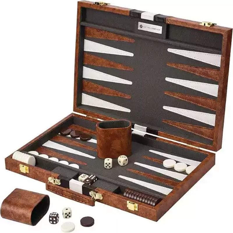 Caja de ajedrez de cuero PU de - Game Storage Box reseña y precio