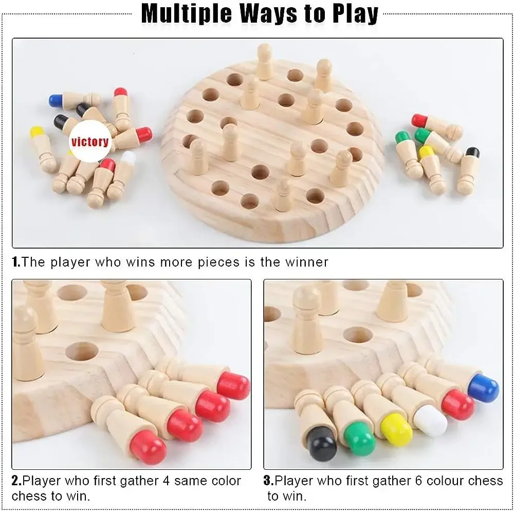 Juego de Memoria de Madera, 1  - Board Game With Questions reseña y precio